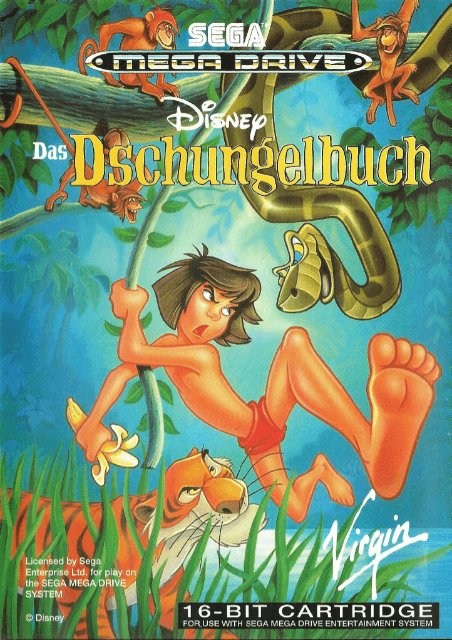 DAS DSCHUNGELBUCH box art for Sega Mega Drive